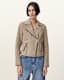 Dalby Slim Fit Suede Biker Jacket