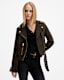 Balfern Belted Suede Biker Jacket