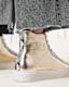 Tana Metallic Leather High Top Trainers