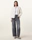 Sofi Drawstring Leather Bomber Jacket