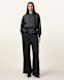 Sofi Drawstring Leather Bomber Jacket