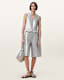 Andrea Metallic Silver Waistcoat