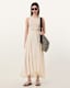Zenia Sleeveless Asymmetric Midi Dress