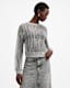 Giana Long Sleeve Open Knit Sweatshirt