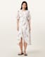 Serene Floral Print Midi Dress