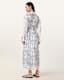 Delphine Floral Print Midi Shirt Dress