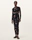 Kathy Print Mesh Maxi Dress