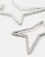 Lux Embellished Star Hoop Earrings