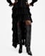 Cavarly Long Sleeve Ruffle Maxi Dress