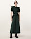 Ode Puff Sleeve Midi Dress