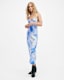 Bryony Spiral Print Midi Slip Dress