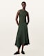 Pia Asymmetric Satin Dress