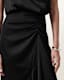 Abi Lace Trim Draped Midi Dress
