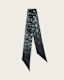 Flow Snake Print Logo Headscarf