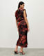 Isa Claudia Silk Blend Midi Dress