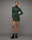 Juliette Roll Neck Metallic Mini Dress