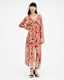 Liana Waimea Print V-Neck Maxi Dress