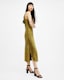 Hadley Jacquard Slim Fit Midi Slip Dress