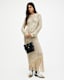 Jesse Metallic Crochet Midi Dress