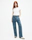 Florence Wide Leg Denim Cargo Trousers