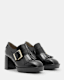 Zia Heeled Leather Loafers