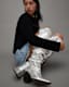 Reina Metallic Leather Boots