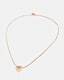 Heart Gold-Tone Logo Necklace