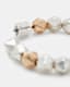 Hallie Two Tone Beaded Hoop Earrings