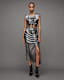 Carla Gathered Metallic Cropped Top