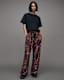 Tyler Silk Blend Leopard Anita Trousers