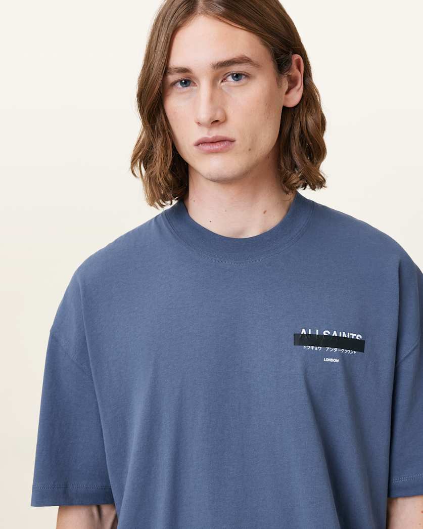 Redact Oversized Embroidered Logo T-Shirt