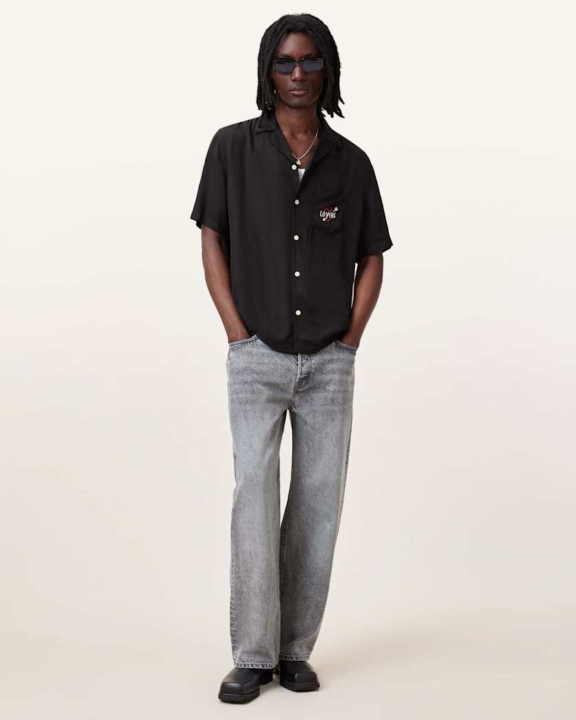 Lovers Embroidered Relaxed Fit Shirt