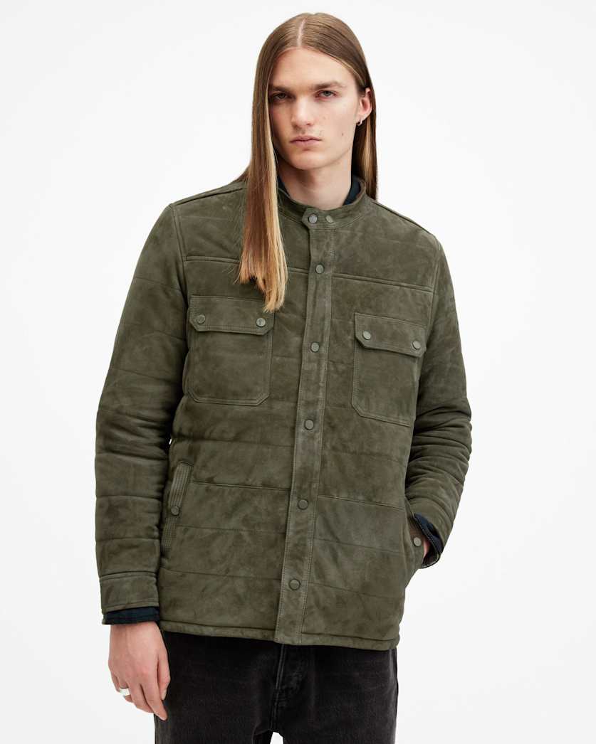 Ross Relaxed Fit Suede Overshirt