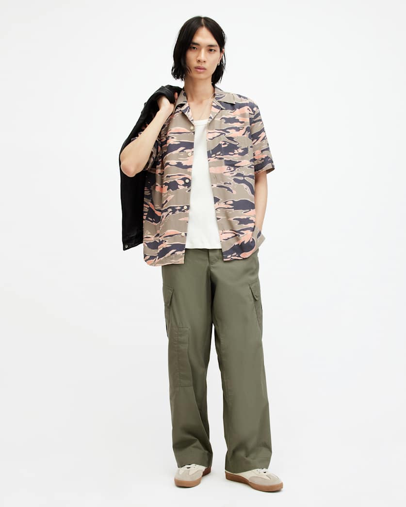 Verge Wide Leg Relaxed Fit Cargo Trousers