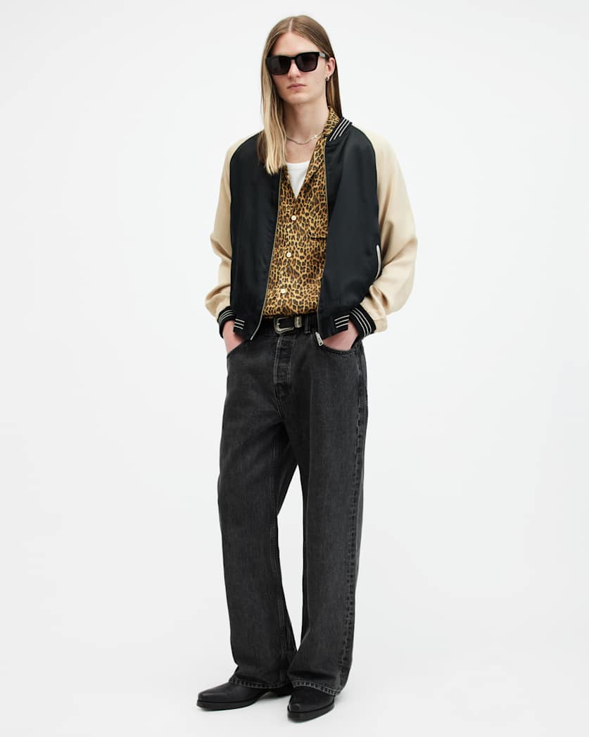 Carcle Leopard Print Relaxed Fit Shirt