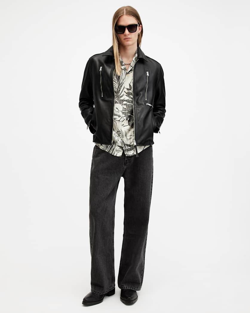 Doherty Zip Up Leather Jacket
