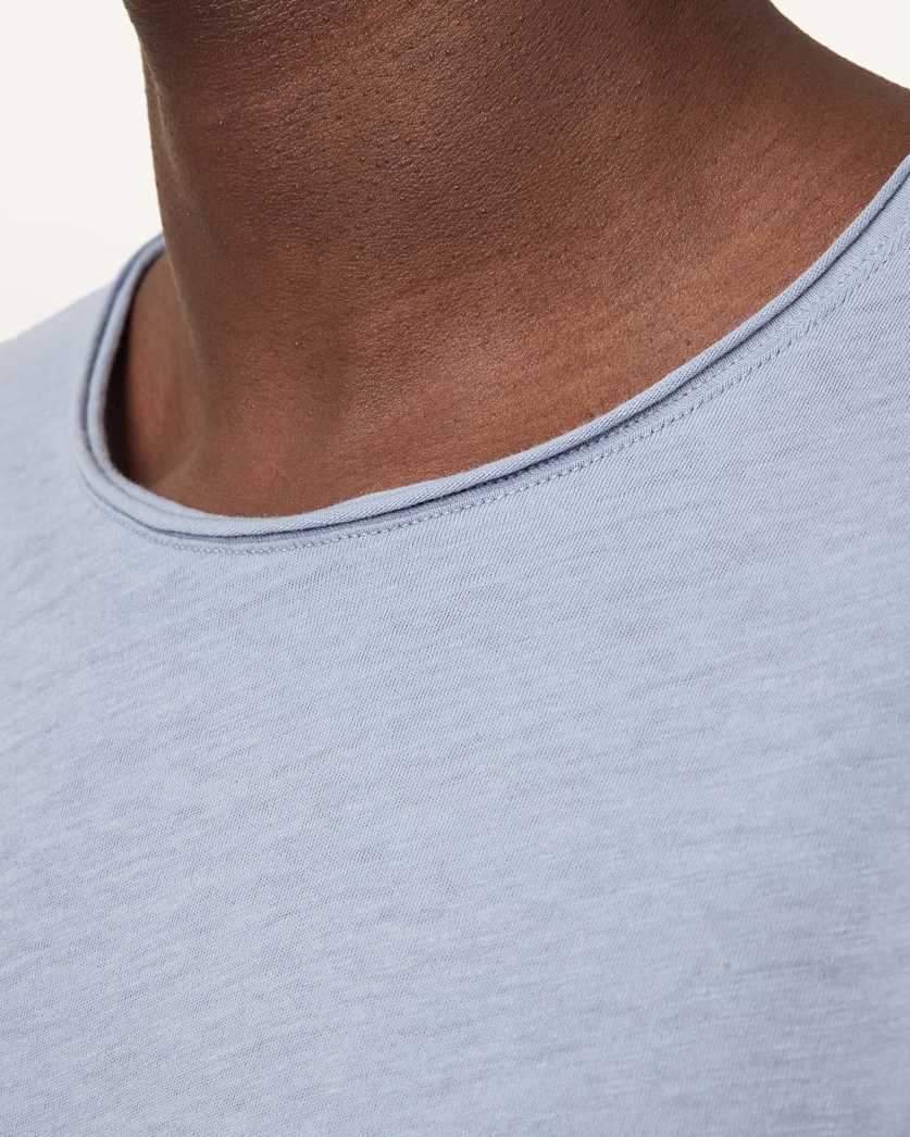 Figure Crew Neck Raw Edge T-Shirt