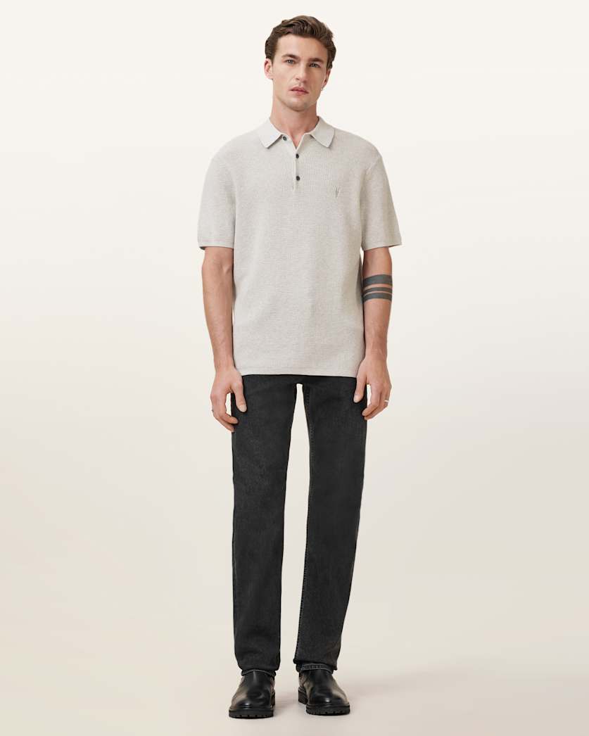 Aspen Waffle Texture Ramskull Polo Shirt