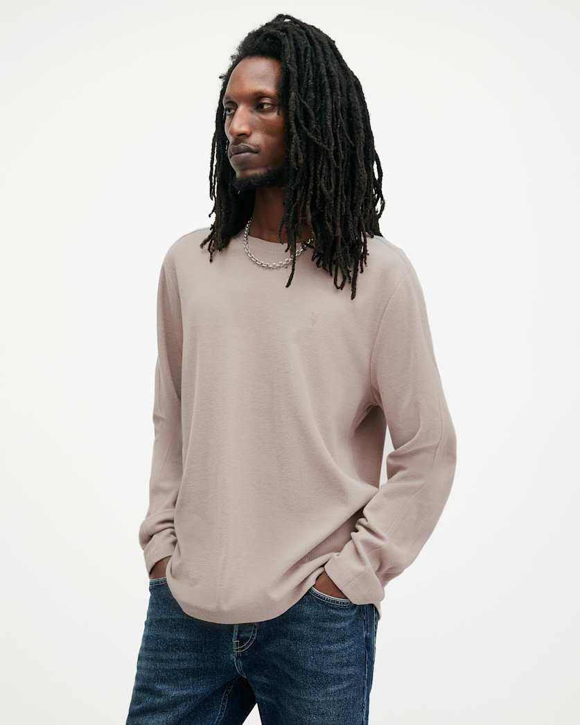 Rowe Long Sleeve Waffle Ramskull T-Shirt