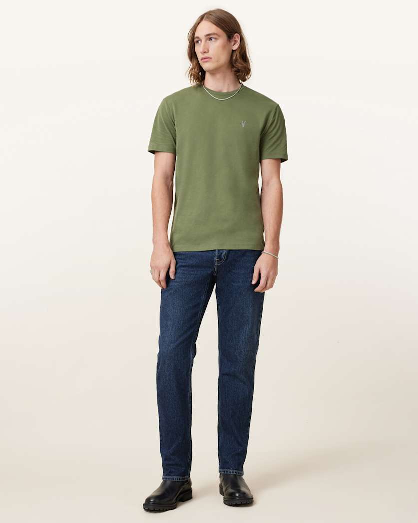 Brace Brushed Cotton Crew Neck T-Shirt