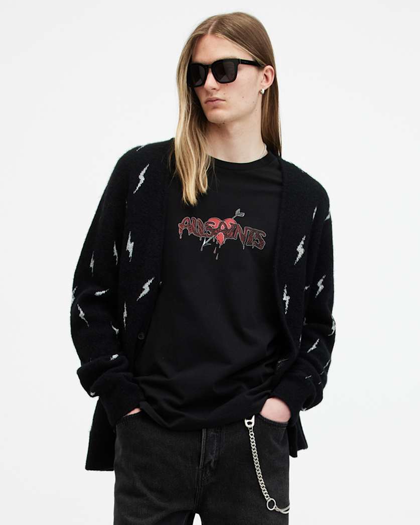 Bereft Oversized Logo Print T-Shirt