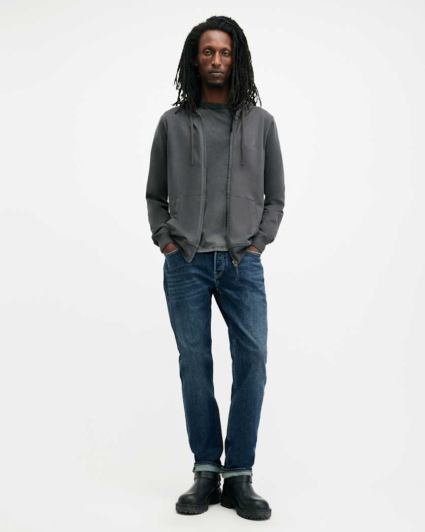 Brace Zip Up Brushed Cotton Ramskull Hoodie
