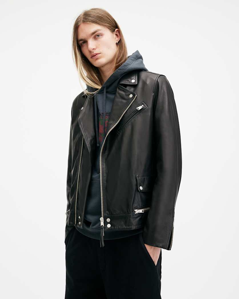 Clay Leather Biker Jacket