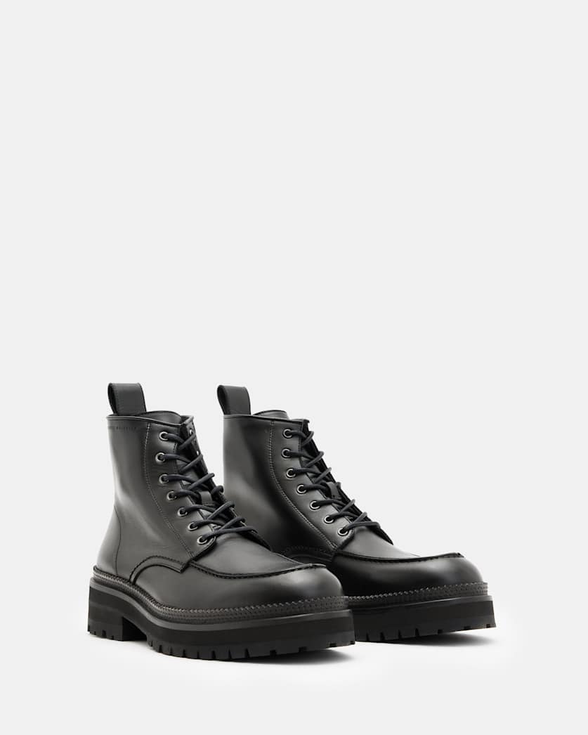 Castle Lace Up Leather Boots