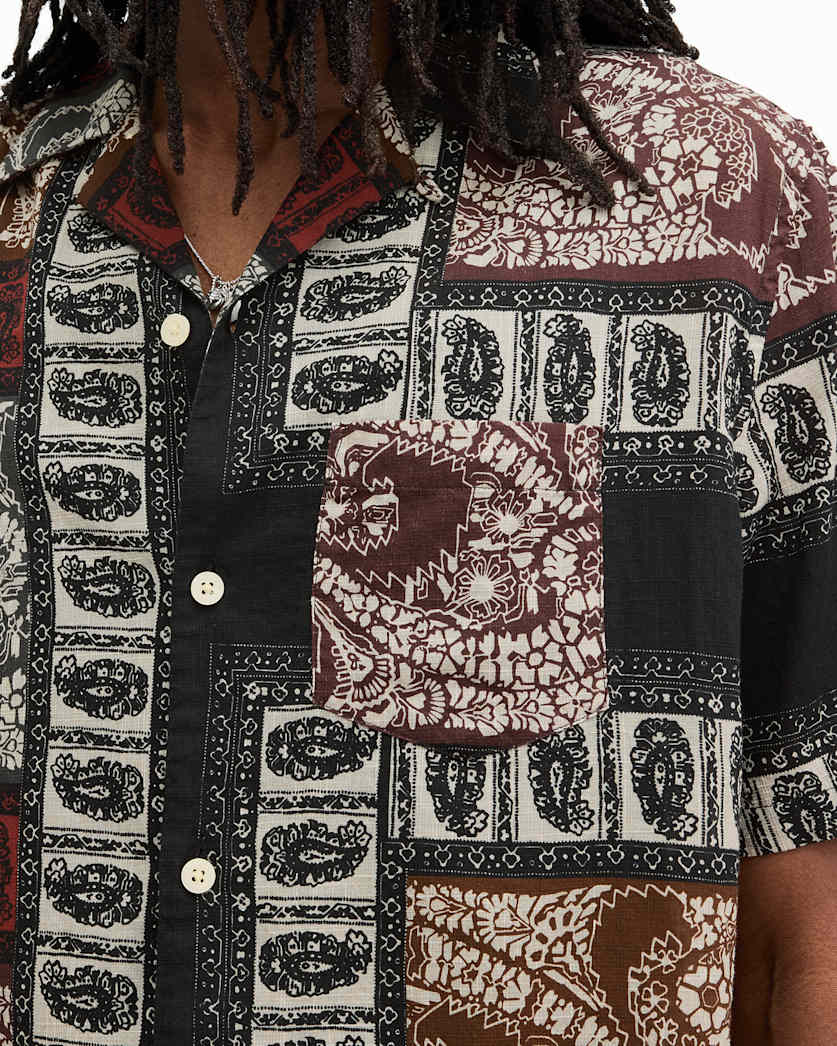 Marquee Paisley Print Relaxed Fit Shirt