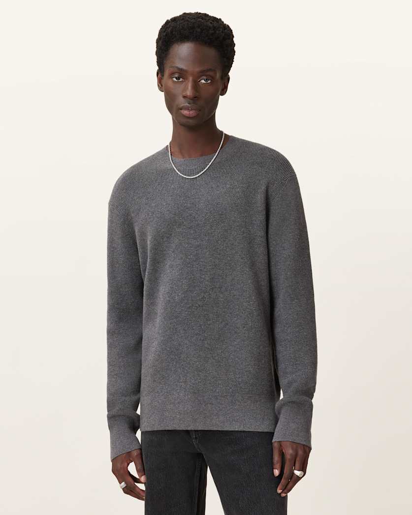 Hayes Waffle Crew Neck Jumper