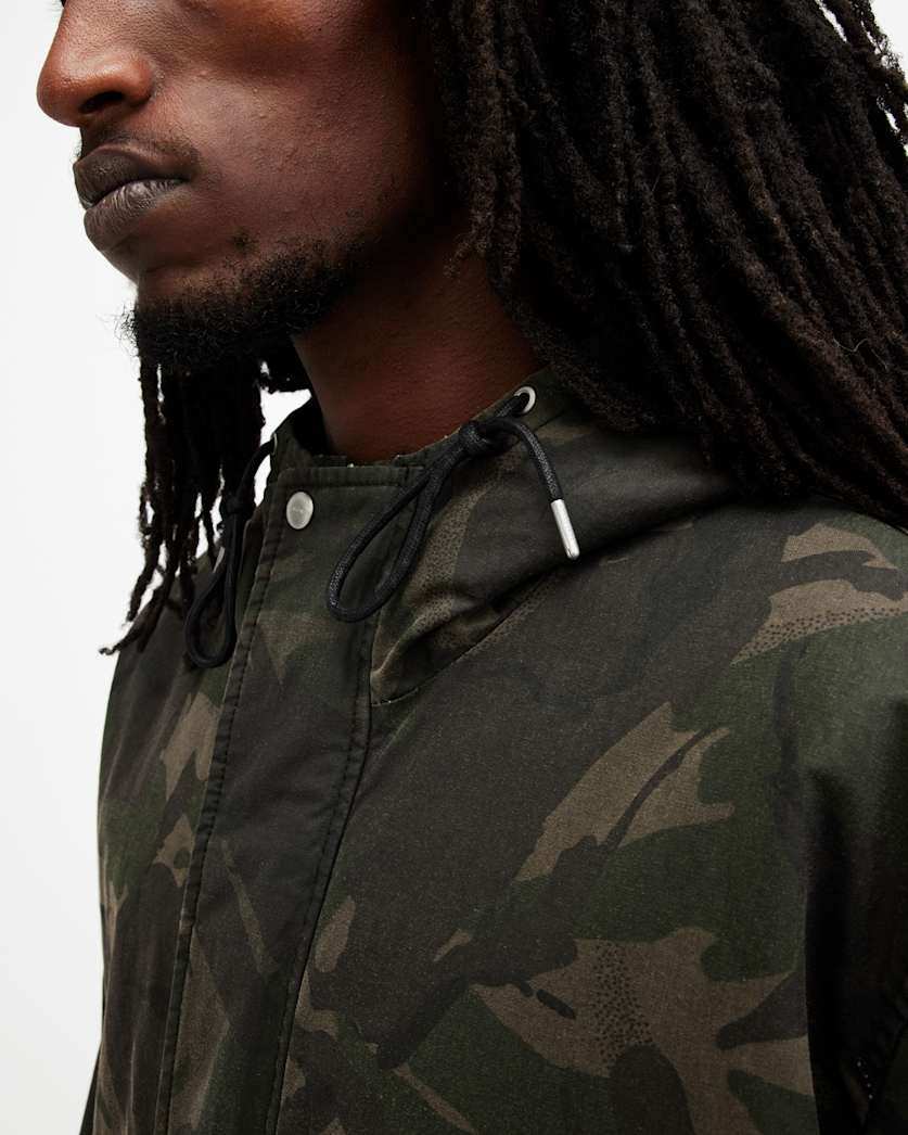 Atticus Camouflage Hooded Jacket