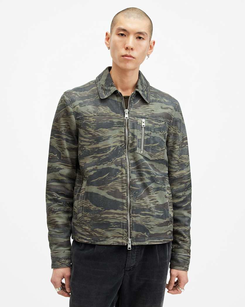 Eddy Camouflage Suede Jacket