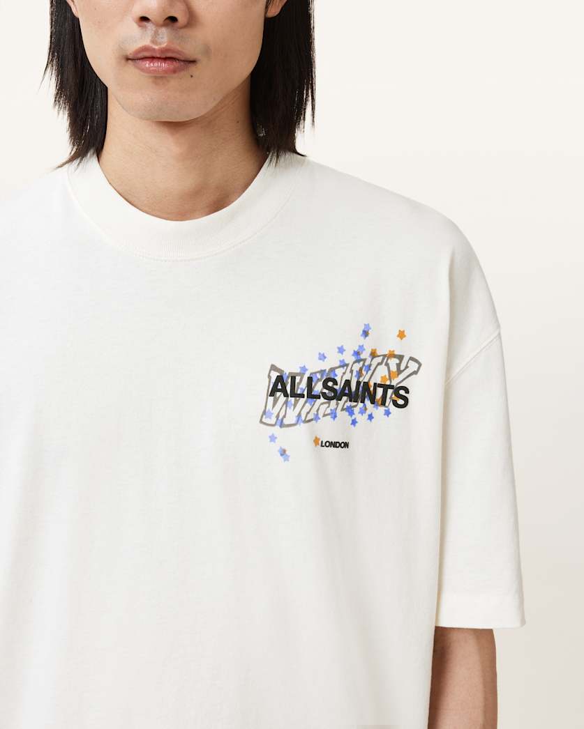 Wavy Oversized Crew Neck T-Shirt