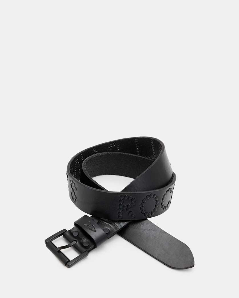 AllSaints Rock Studded Leather Belt